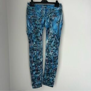 Robin’s Jeans Watercolour Moto Jeans